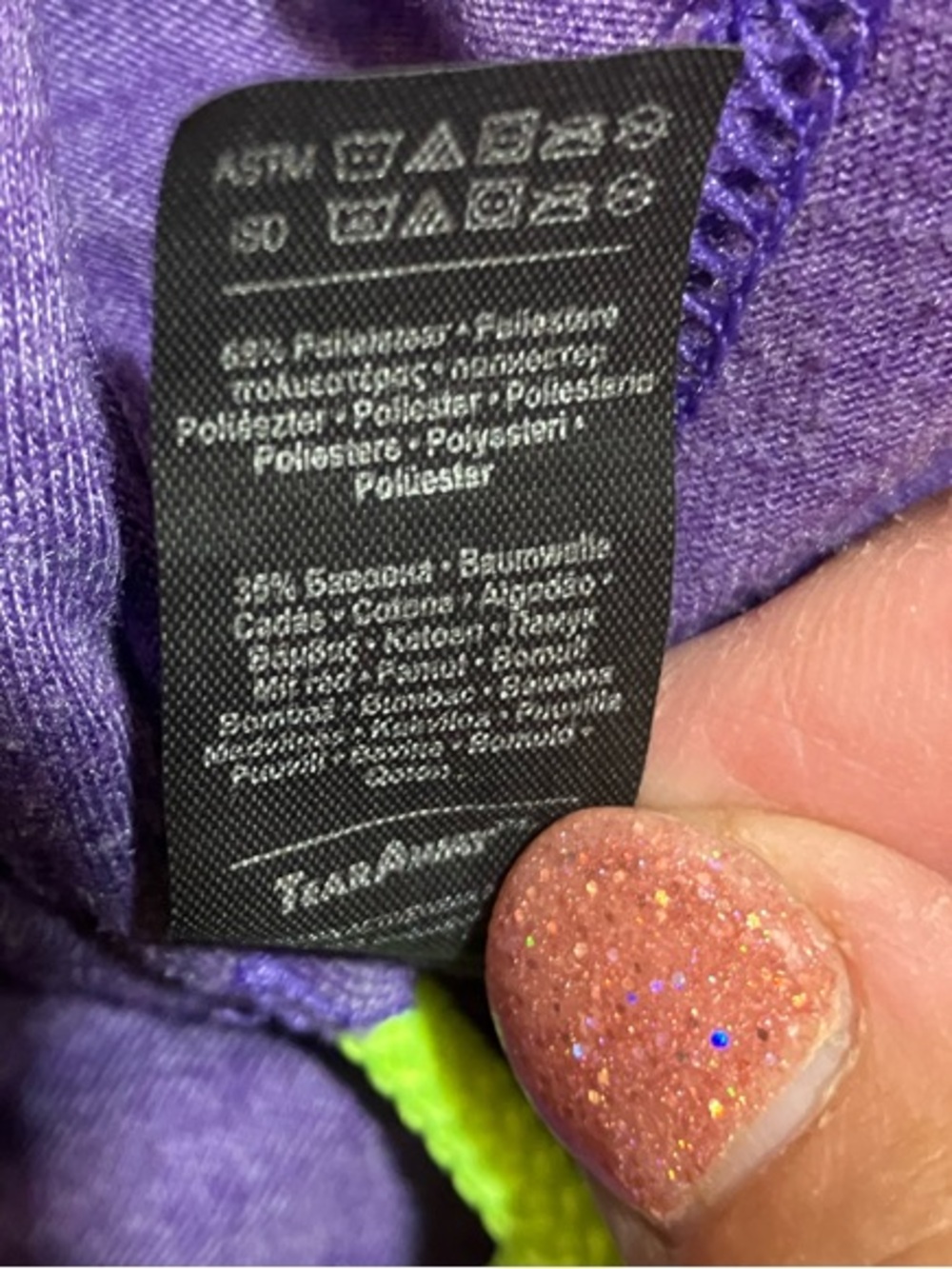 Anvil Purple Knit Hoodie - Picture 5 of 8